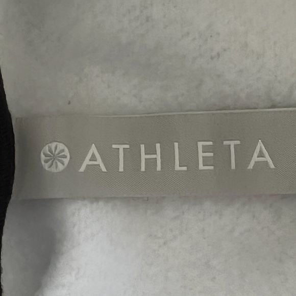 Athleta Cropped 24/7 Racer Striped Fleece Sweatshirt Sz. S - Picture 8 of 13